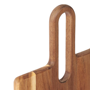 Zyliss 2 Piece Serving Board Acacia Wood Set — features detail