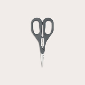 The Zyliss Herb Snippers feature dark gray handles and stainless steel blades, displayed against a plain light background.