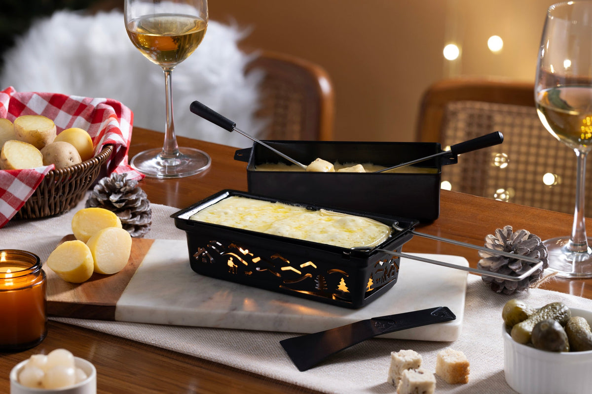 Zyliss Tandem Candlelight Fondue & Raclette Set — lifestyle