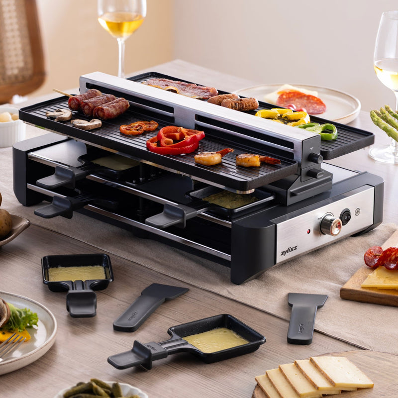 Zyliss Venti 8 Person Raclette Grill, Swiss — lifestyle