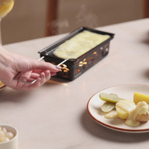 Zyliss Tandem Candlelight Fondue & Raclette Set — product animation